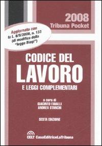 Codice del lavoro e leggi complementari - copertina