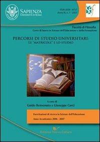 Percorsi di studio universitari. Le matricole e lo studio - copertina