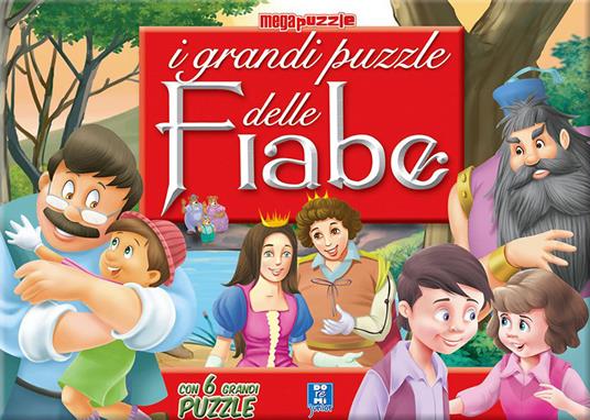 Il grande libro puzzle delle fiabe. Ediz. illustrata. Con 6 puzzle - copertina