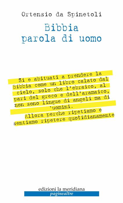 Bibbia parola di uomo - Ortensio da Spinetoli - ebook