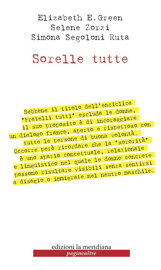 Sorelle tutte - Elizabeth E. Green,Simona Segoloni Ruta,Selene Zorzi - copertina