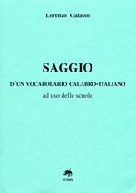 Saggio d'un vocabolario calabro-italiano, ad uso delle scuole