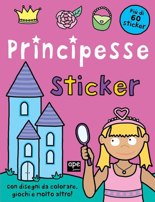 ALBUM DA COLORARE + STICKERS PRINCIPESSE