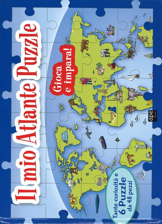 Il mio atlante puzzle. Libro puzzle - copertina