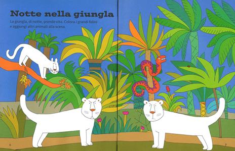 Animali spaventosi. Attacca e gioca. Con adesivi. Ediz. illustrata - Mandy Archer,Giulia Orecchia - 2