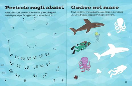 Animali spaventosi. Attacca e gioca. Con adesivi. Ediz. illustrata - Mandy Archer,Giulia Orecchia - 5