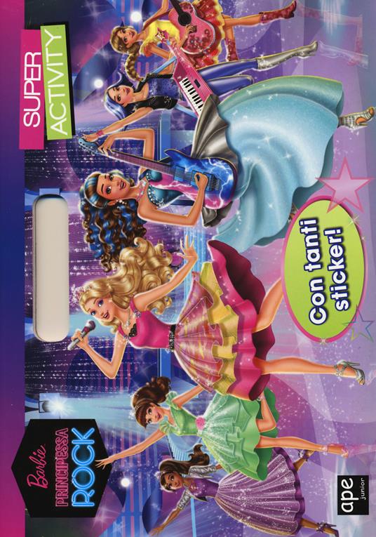 Barbie principessa rock. Super activity. Ediz. illustrata - copertina