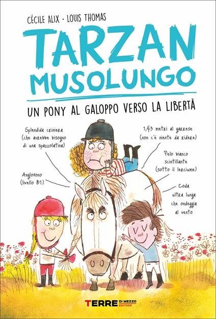 Tarzan musolungo. Un pony al galoppo verso la libertà - Cécile Alix - copertina