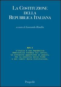 La Costituzione della Repubblica italiana - copertina