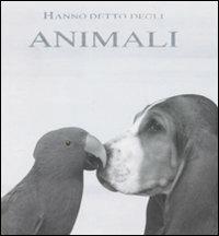 Hanno detto degli animali - copertina