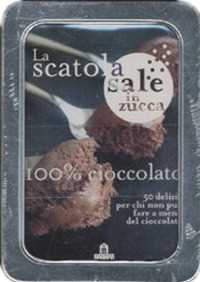Image of 100% cioccolato. 50 ricette per chi non può fare a meno del cioccolato. La scatola sale in zucca. Con gadget