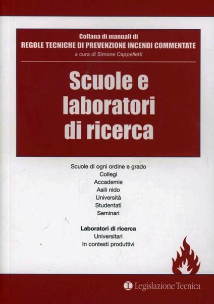 Scuole e laboratori di ricerca - Simone Cappelletti - copertina