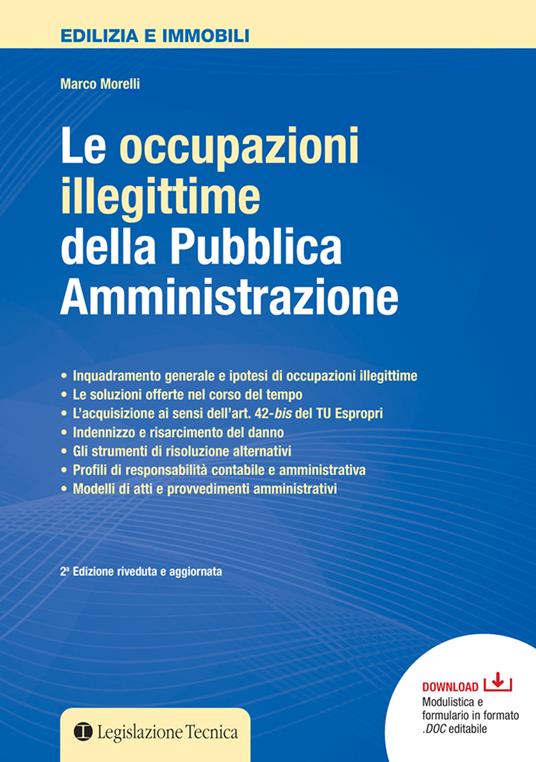 Le occupazioni illegittime della pubblica amministrazione - Marco Morelli - copertina