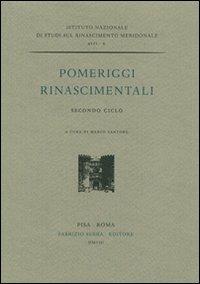 Pomeriggi rinascimentali - copertina