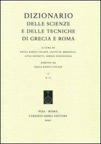 Dizionario delle scienze e delle tecniche di Grecia e Roma - copertina