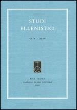 Studi ellenistici. Vol. 24