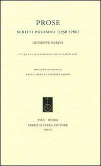 Prose. Scritti polemici (1756-1760) - Giuseppe Parini - copertina