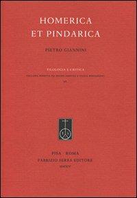 Homerica et Pindarica - Pietro Giannini - copertina