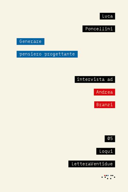 Generare pensiero progettante - Luca Poncellini,Andrea Branzi - copertina