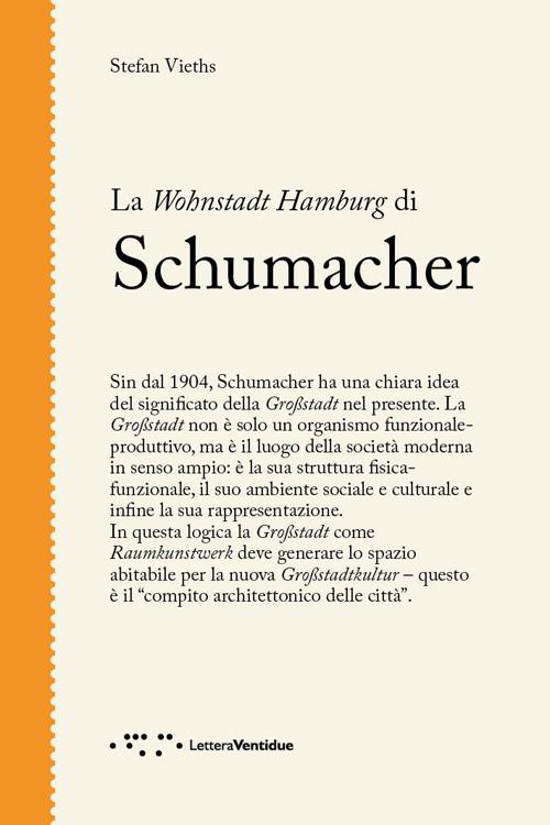 La Wohnstadt Hamburg di Schumacher - Stefan Vieths - copertina