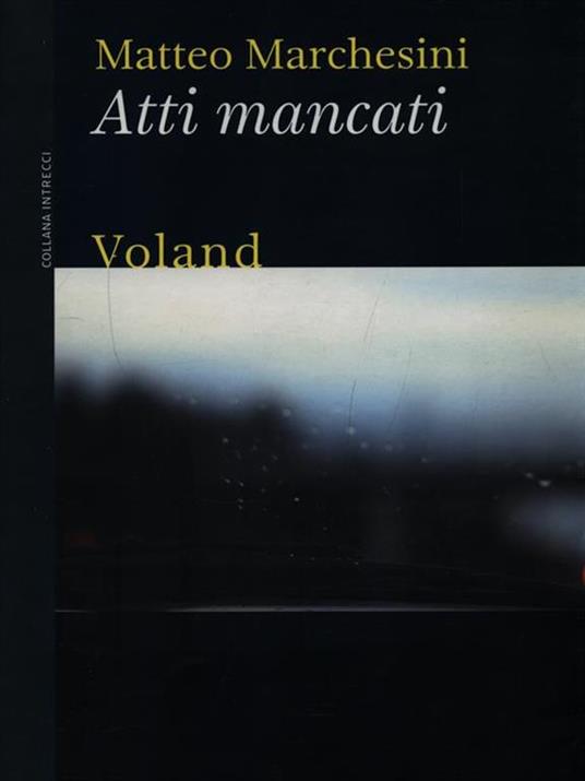 Atti mancati - Matteo Marchesini - copertina