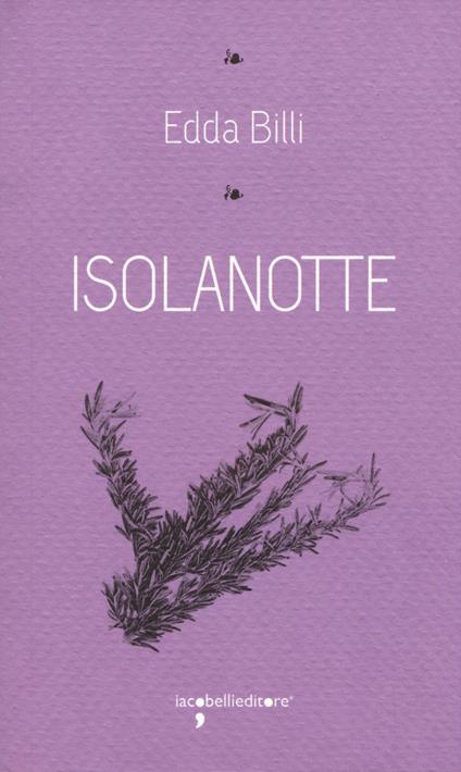 Isolanotte - Edda Billi - copertina