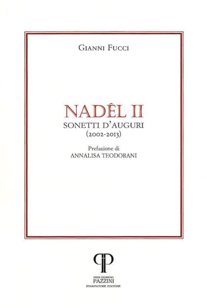 Nadêl. Sonetti d'auguri (2002-2013). Vol. 2 - Gianni Fucci - copertina