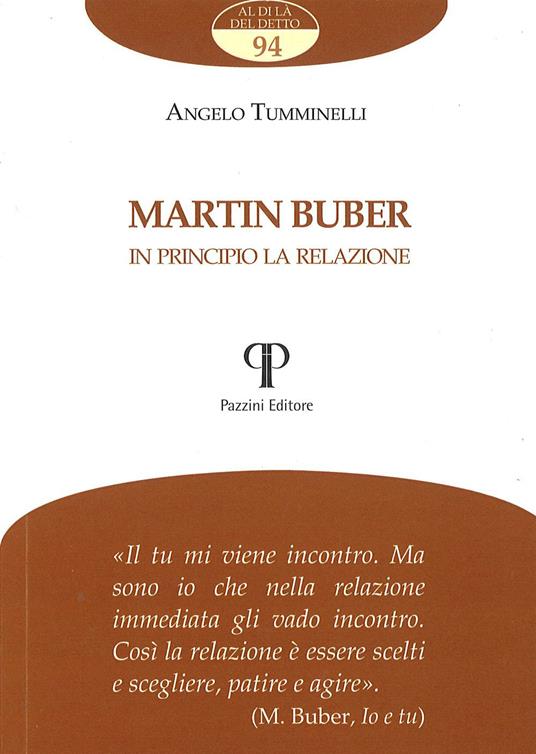 Martin Buber. In principio la relazione - Angelo Tumminelli - copertina