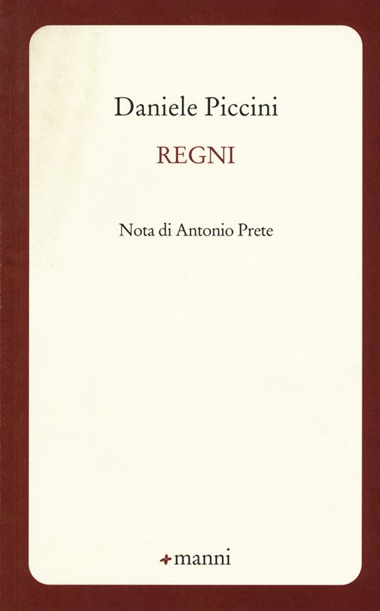 Regni - Daniele Piccini - copertina