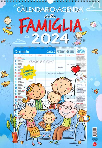 Calendario-agenda della famiglia 2024 - Libro - Sprea Editori - | IBS