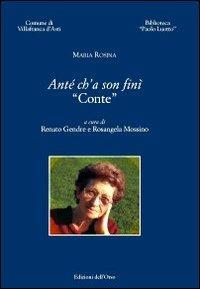 Ante' ch'a sono fini'. Conte - Maria Rosina - copertina