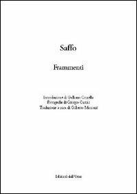 Saffo. Frammenti - copertina