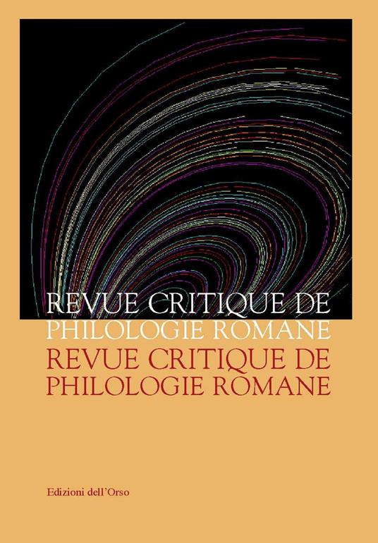 Revue critique de philologie romane (2017). Ediz. critica. Vol. 18 - copertina