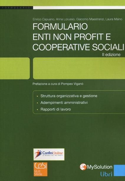 Enti non profit e cooperative sociali - copertina