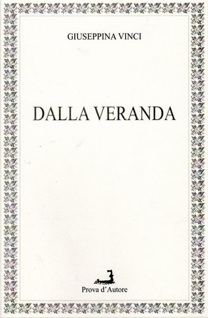 Dalla veranda - Giuseppina Vinci - copertina