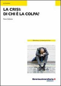 La crisi. Di chi è la colpa? - Flavio Delbono - copertina