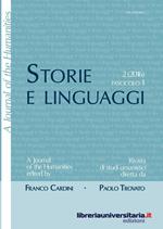 Storie e linguaggi. Rivista di studi umanistici (2016). Vol. 1