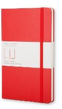 Taccuino Moleskine pocket a pagine bianche copertina rigida rosso. Scarlet Red