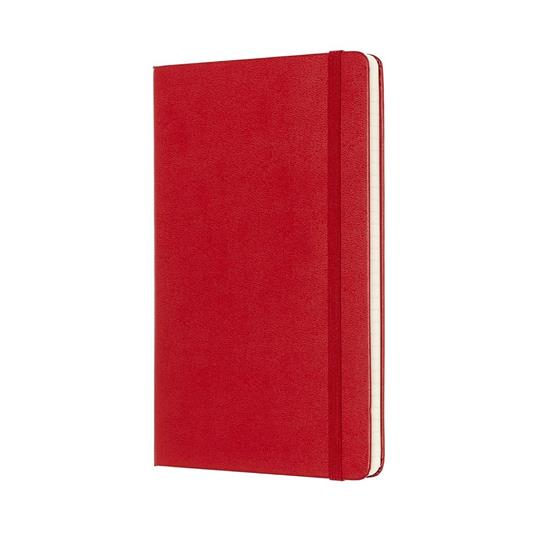 Taccuino Moleskine large a righe copertina rigida rosso. Scarlet Red - 3