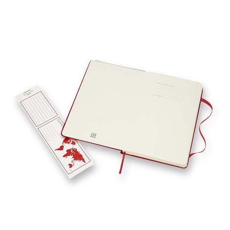 Taccuino Moleskine large a righe copertina rigida rosso. Scarlet Red - 9