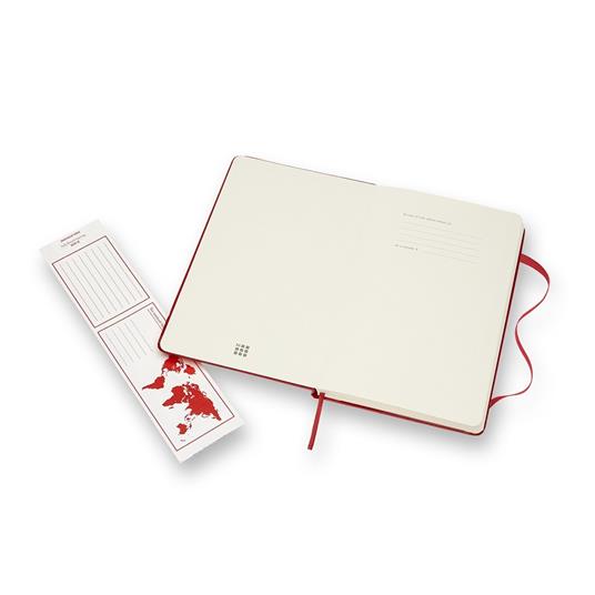 Taccuino Moleskine large a righe copertina rigida rosso. Scarlet Red - 9