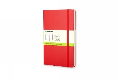 Taccuino Moleskine large a pagine bianche copertina rigida rosso. Scarlet Red - 2