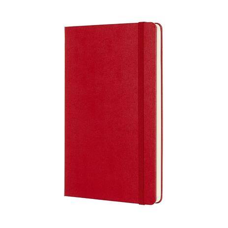 Taccuino Moleskine large a pagine bianche copertina rigida rosso. Scarlet Red - 3