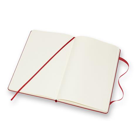 Taccuino Moleskine large a pagine bianche copertina rigida rosso. Scarlet Red - 5