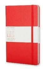 Taccuino Moleskine pocket a quadretti copertina rigida rosso. Scarlet Red