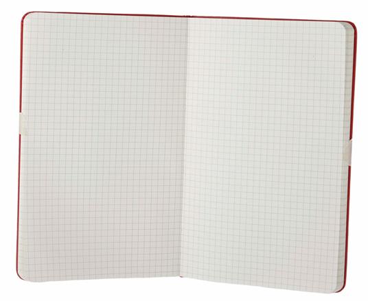 Taccuino Moleskine large a quadretti copertina rigida rosso. Scarlet Red - 4