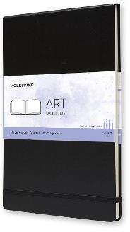 Album per acquerelli Art Watercolor Album Moleskine A4 copertina rigida  nero. Black