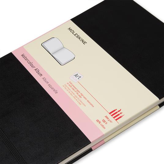 Album per acquerelli Art Watercolor Album Moleskine A4 copertina rigida nero.  Black - Moleskine - Cartoleria e scuola