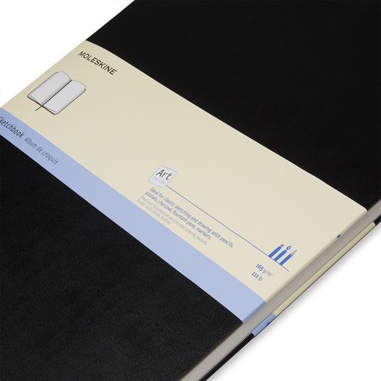 Album per schizzi Art Sketchbook Moleskine A3 copertina rigida nero. Black - 6