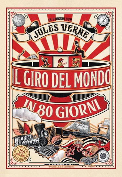 Il giro del mondo in 80 giorni. Ediz. a colori. Con Audiolibro. Con tracce audio collegate a QR code - Jules Verne - copertina